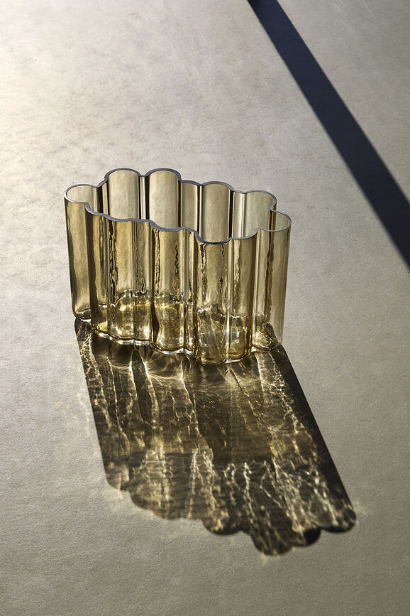 Umber Βάζο, 20 εκ., κεχριμπαρί