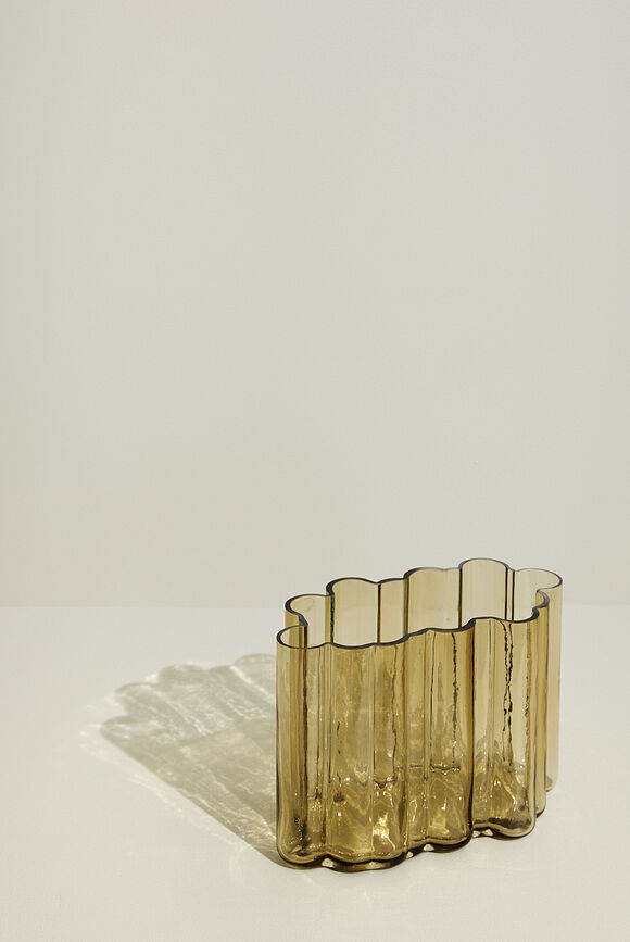 Umber Βάζο, 20 εκ., κεχριμπαρί