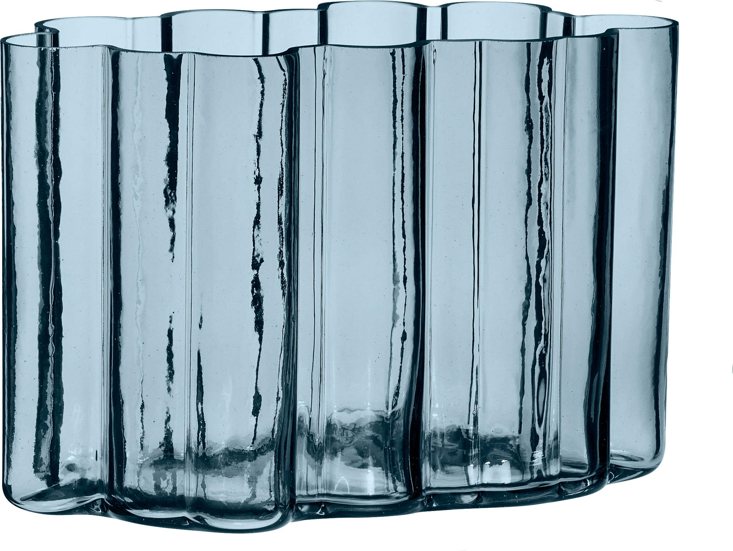 Umber Vase 20 cm blau