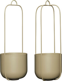 Vaso per piante e fiori Millerighe in plastica colore tortora H 54 cm Vaso per piante e fiori Millerighe in plastica colore tortora H 54 cm