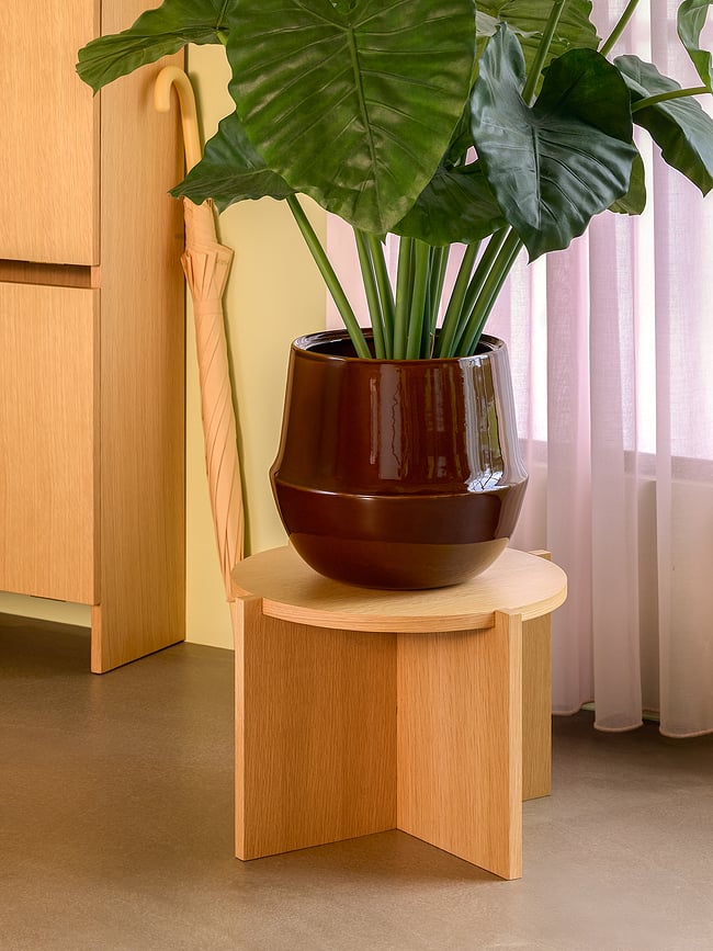 Vibe Cache-pots, marron, Lot de 2