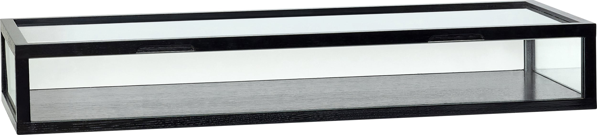 View Aufbewahrungsbox 80 cm schwarz aus Glas
