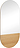 Zrcadlo na zeď Crescent 50 x 100 cm