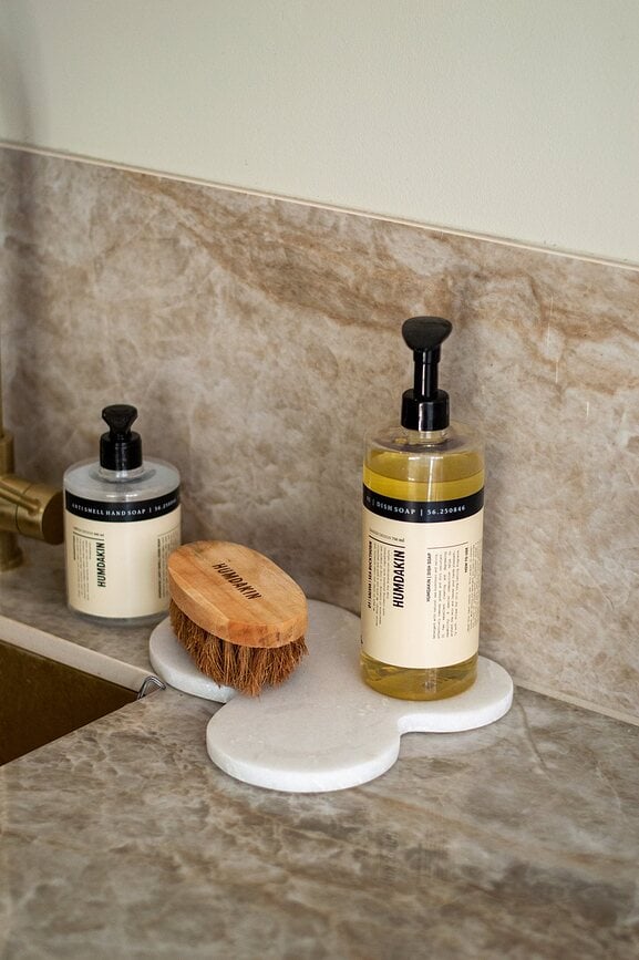 Bandeja decorativa de mármol Humdakin Skagen, natural