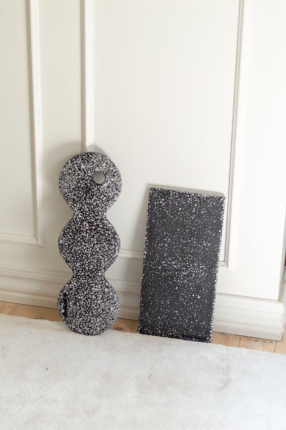 Bandeja decorativa Humdakin Venice Terrazzo, 33 cm, beige