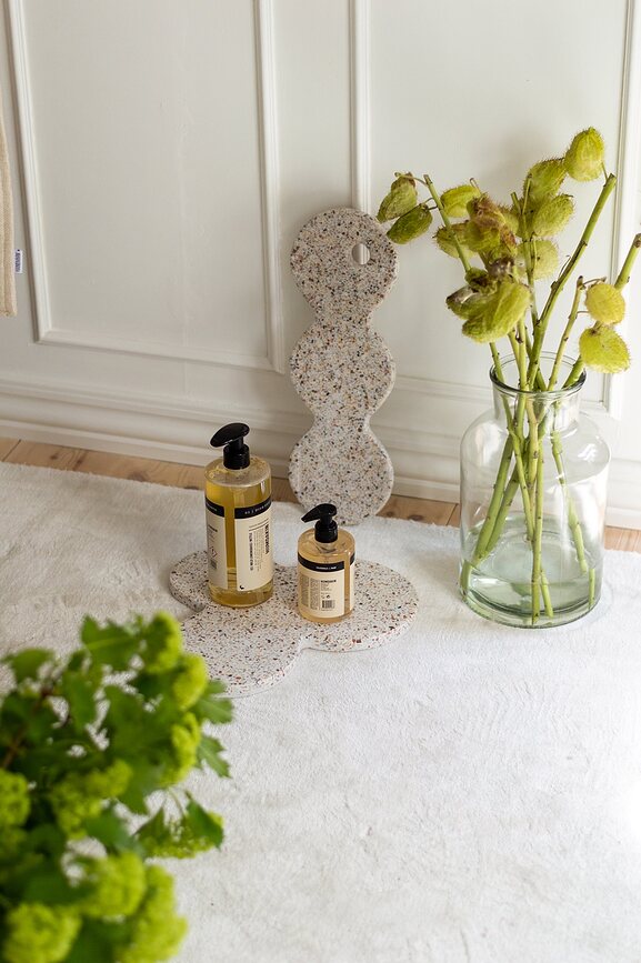 Bandeja de Terrazzo Humdakin Torino, decorativa, beige