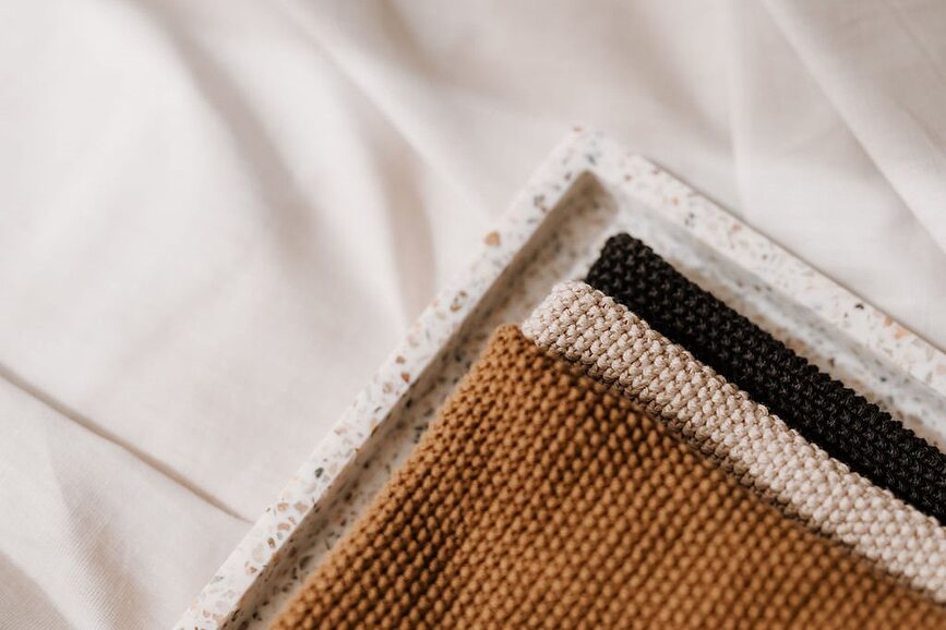 Bandeja decorativa Terrazzo Humdakin, 20 x 30 cm, beige