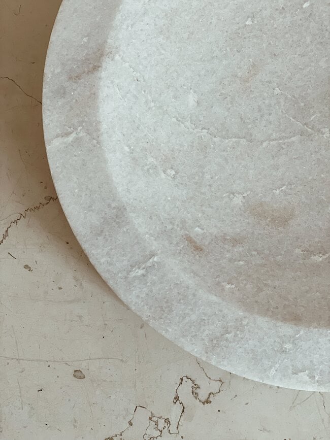 Cuenco de mármol Humdakin, 25 cm, natural