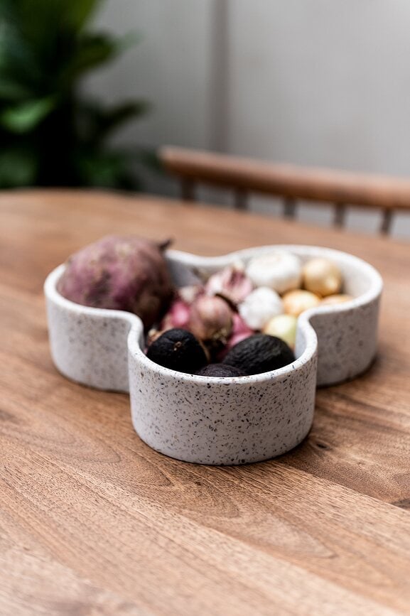 Fuente de Terrazzo Humdakin Pisa, 32 cm, beige