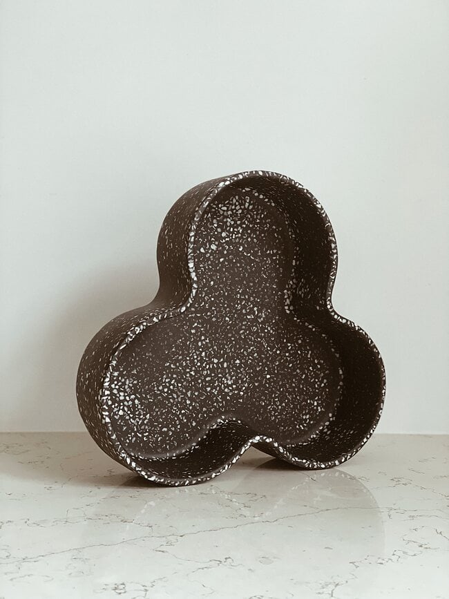 Fuente de Terrazzo Humdakin Pisa, 32 cm, beige