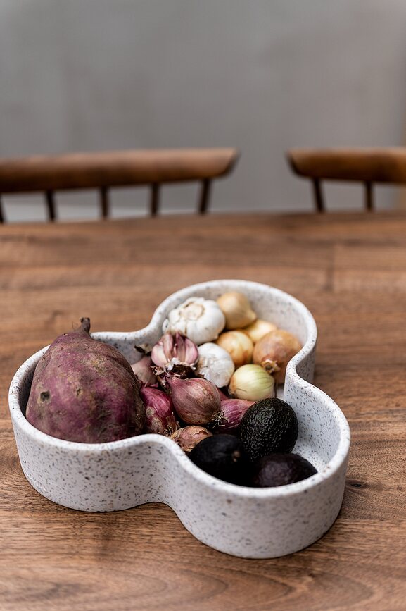 Fuente de Terrazzo Humdakin Pisa, 32 cm, beige