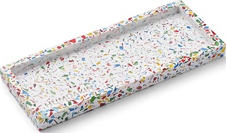 Dekoratīvs paliktnis Humdakin Terrazzo Rainbow 10 x 25 cm