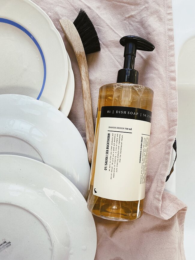 Jabón Lavavajillas Humdakin Caléndula y Salvia, 750 ml