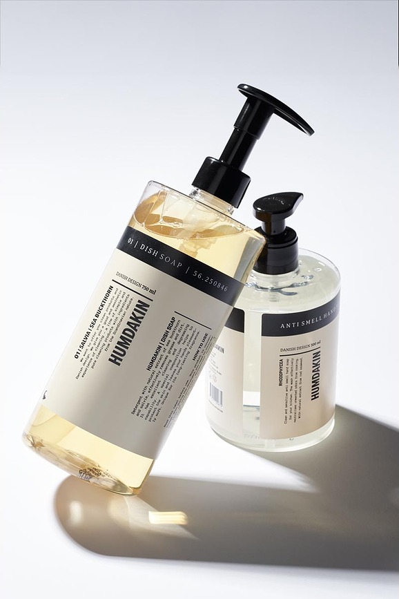 Detergente para Platos y Jabón de Manos Humdakin, 750 ml y 500 ml, Set de 2 piezas