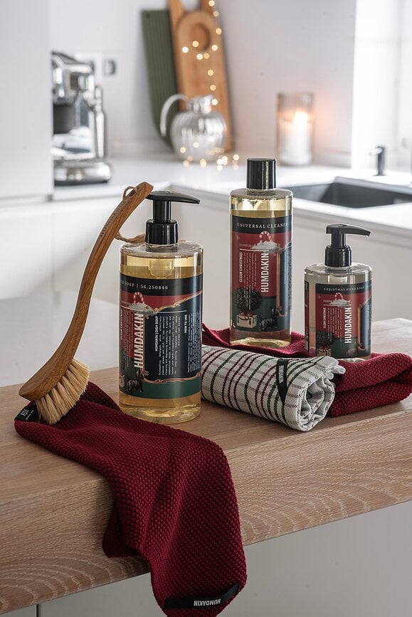 Humdakin 73 Christmas Kuhinjske Krpe karirane bež 45 x 70 cm 2 kom.