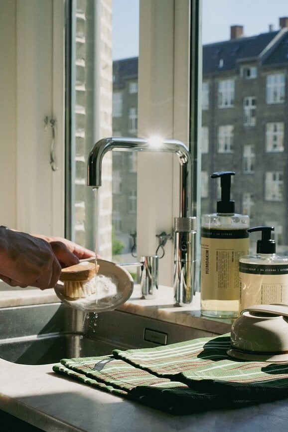 Humdakin 73 Christmas Kuhinjske Krpe karirane bež 45 x 70 cm 2 kom.