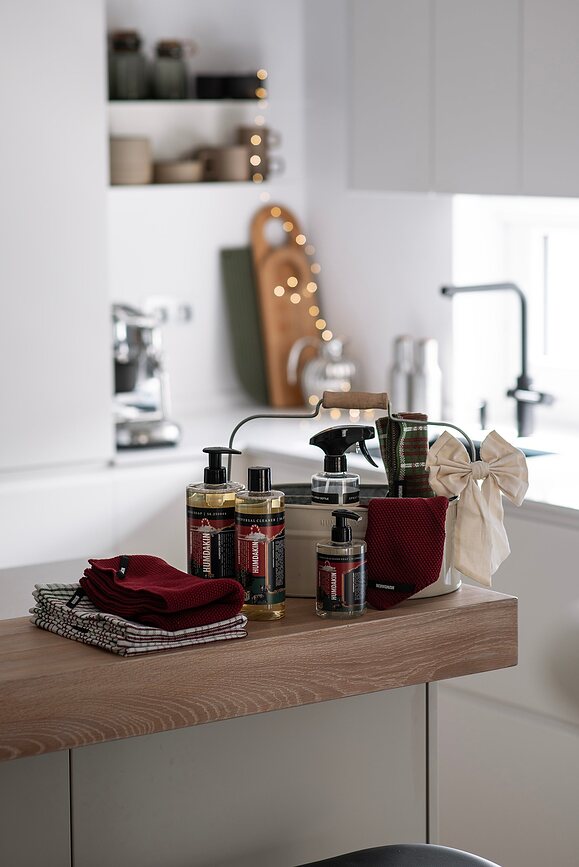 Humdakin 73 Christmas Πετσέτες Κουζίνας καρό, 45 x 70 cm, μπεζ, 2 τμχ