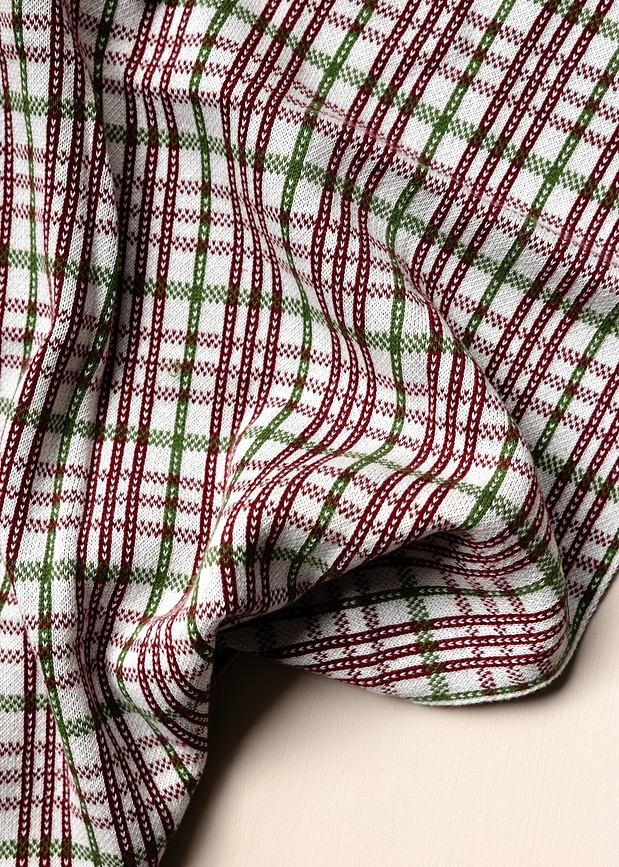 Humdakin 83 Knitted Christmas Kuhinjska krpa, 45 x 70 cm, rdeča