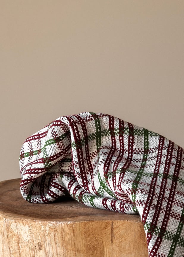 Humdakin 83 Knitted Christmas Kuhinjska Krpa pletena 45 x 70 cm crvena