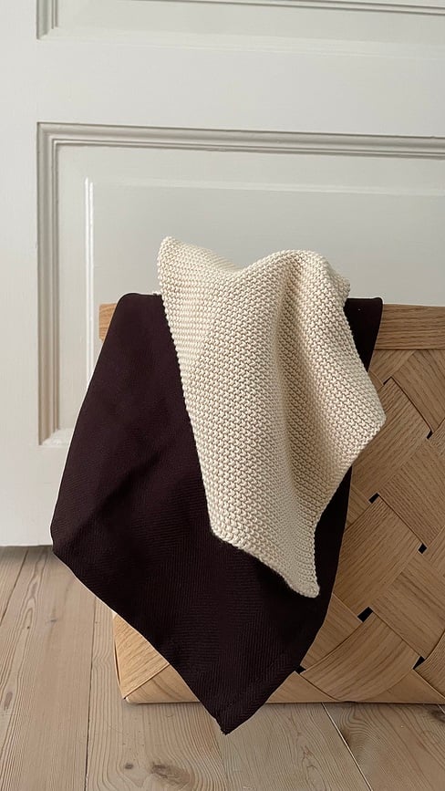 Humdakin 83 Knitted Kitchen Cloth 45 x 70 cm, brown