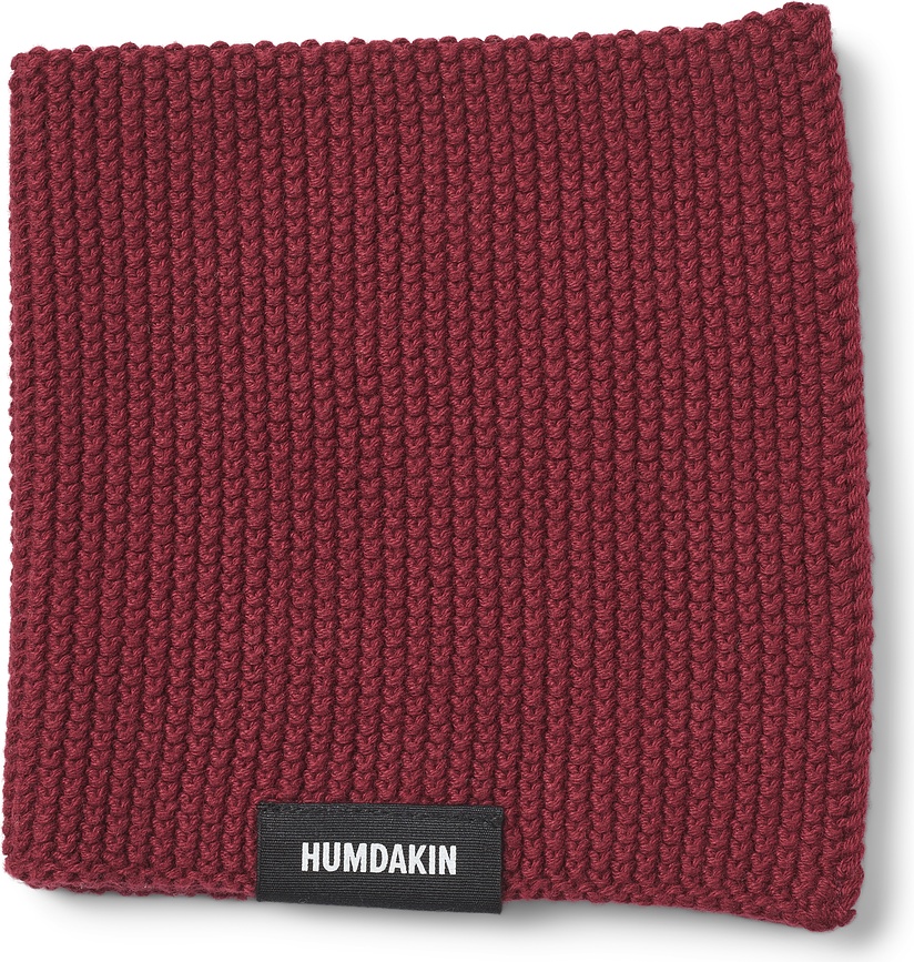 Humdakin 93 Knitted Christmas Πετσέτα Πιάτων, 28 x 28 εκ., κόκκινη