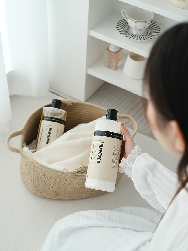 Humdakin Adoucissant, Graine de coton et Rose sauvage, 1000 ml