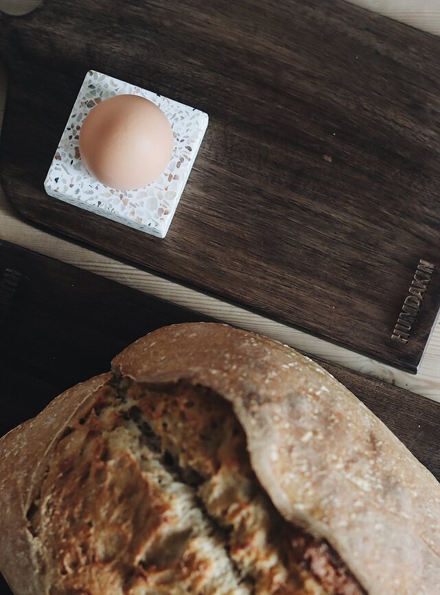 Humdakin Βάση Αυγού, terrazzo, μπεζ