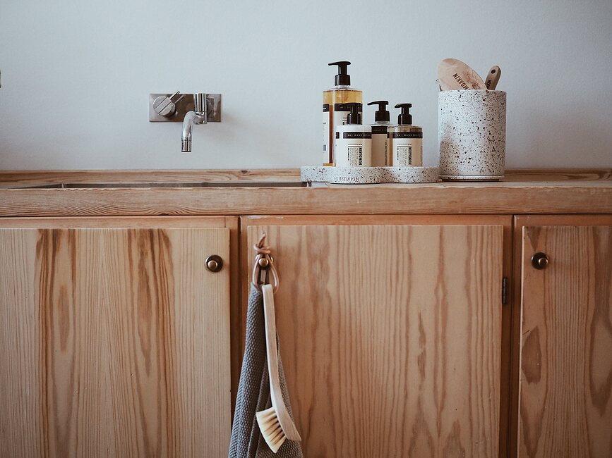 Humdakin Bologna Terrazzo Boîte de rangement avec couvercle, beige