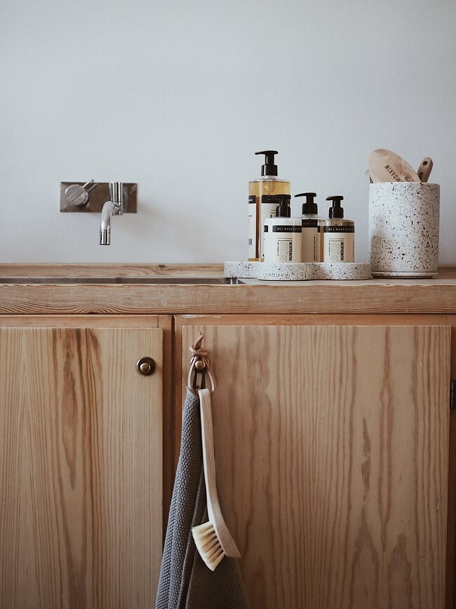 Humdakin Bologna Spremnik s poklopcem Terrazzo bež