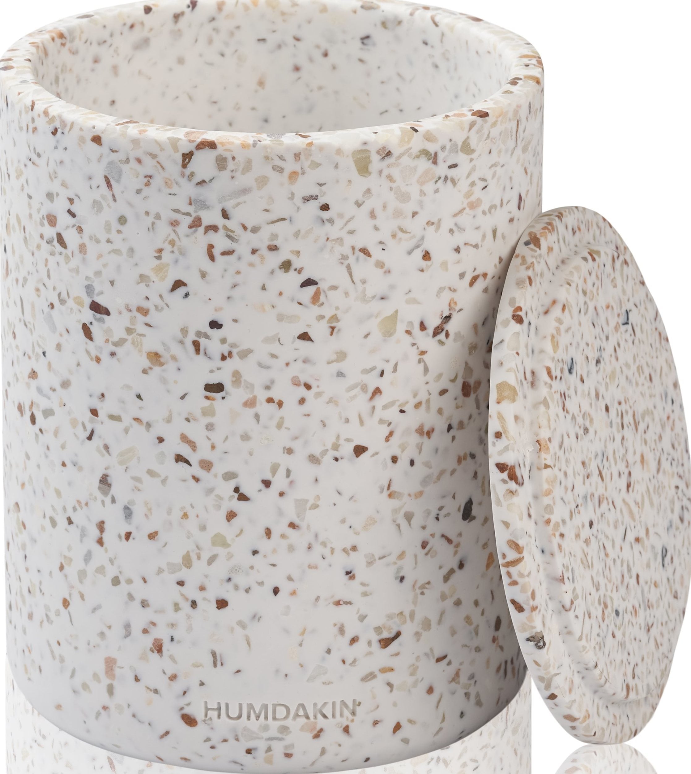 Humdakin Bologna Terrazzo Lagerbehälter beige mit Deckel