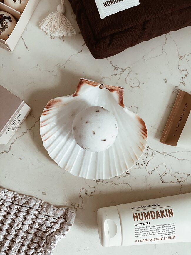 Humdakin Bombe de Bain, Pivoine et Rose