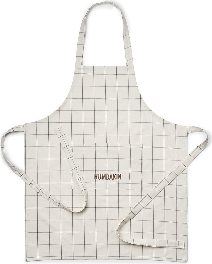 Humdakin Check Tablier de cuisine, marron