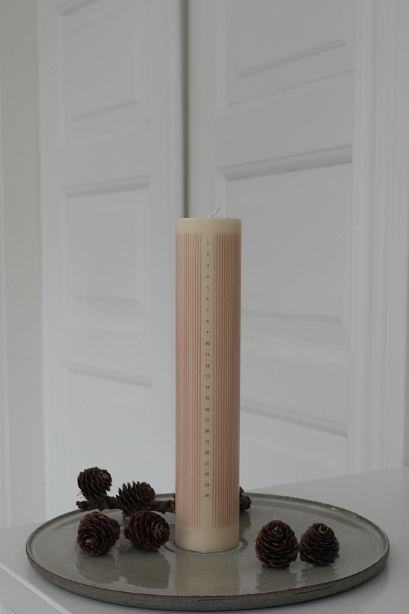 Humdakin Christmas Bougie 25 cm, marron