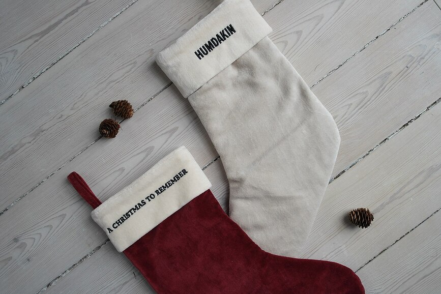 Humdakin Christmas Božična Nogavica, bež