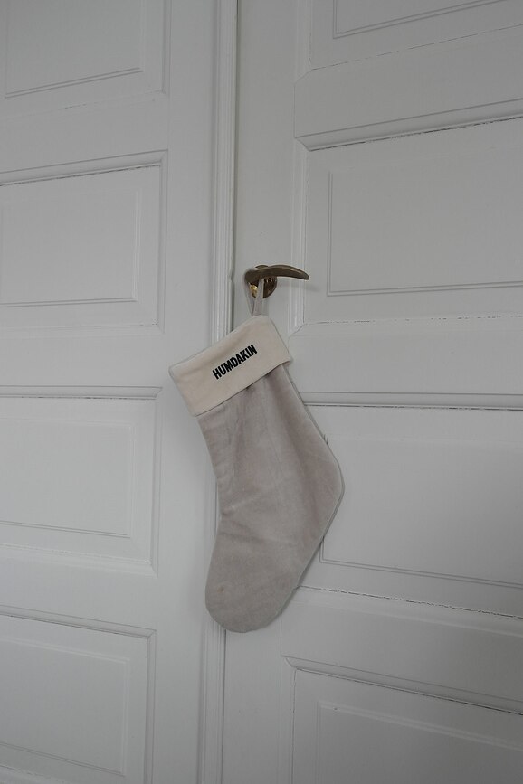 Humdakin Christmas Χριστουγεννιάτικη Κάλτσα, μπεζ