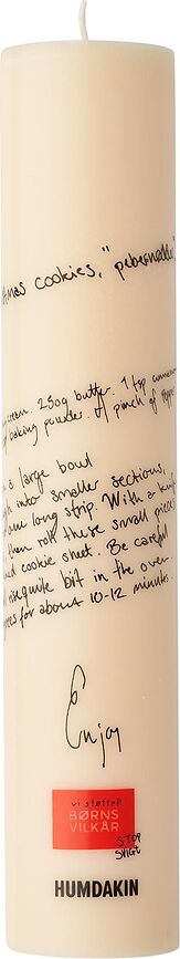 Humdakin Christmas Recipe of Traditions Bougie, 25 cm