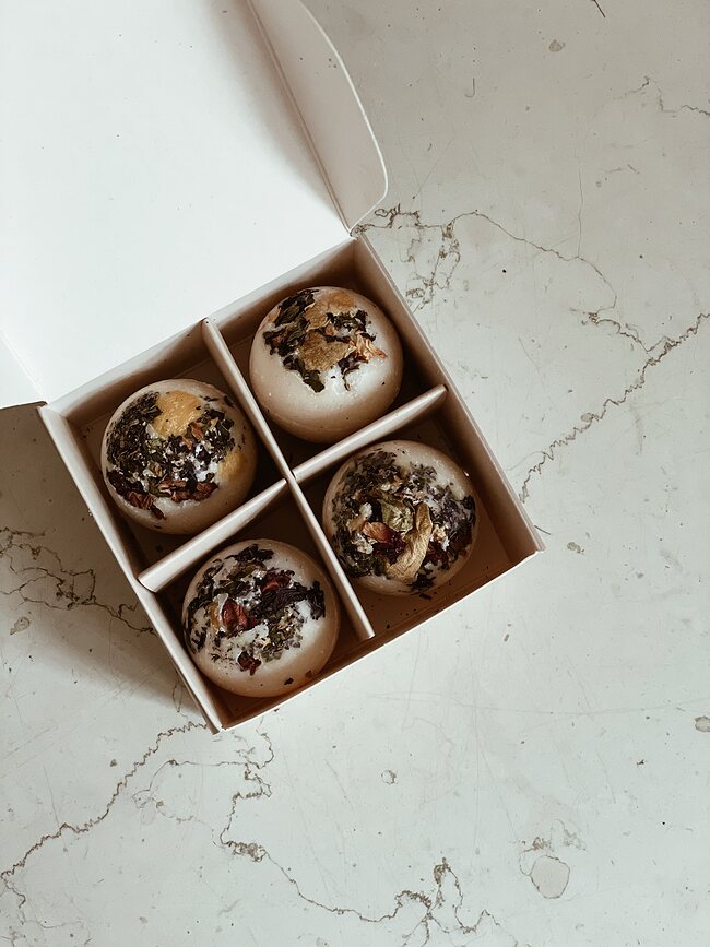 Humdakin Creamer Μπάλες Μπάνιου, 4 τμχ