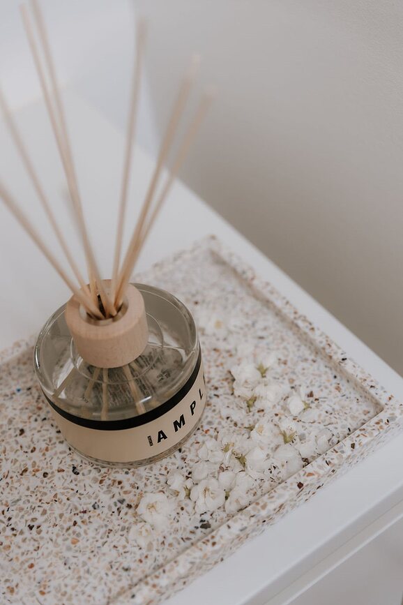 Humdakin Terrazzo Δίσκος Διακοσμητικός, 20 x 30 cm, μπεζ