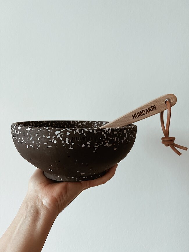 Humdakin Genova Terrazzo Μπολ, 18 cm, μαύρο
