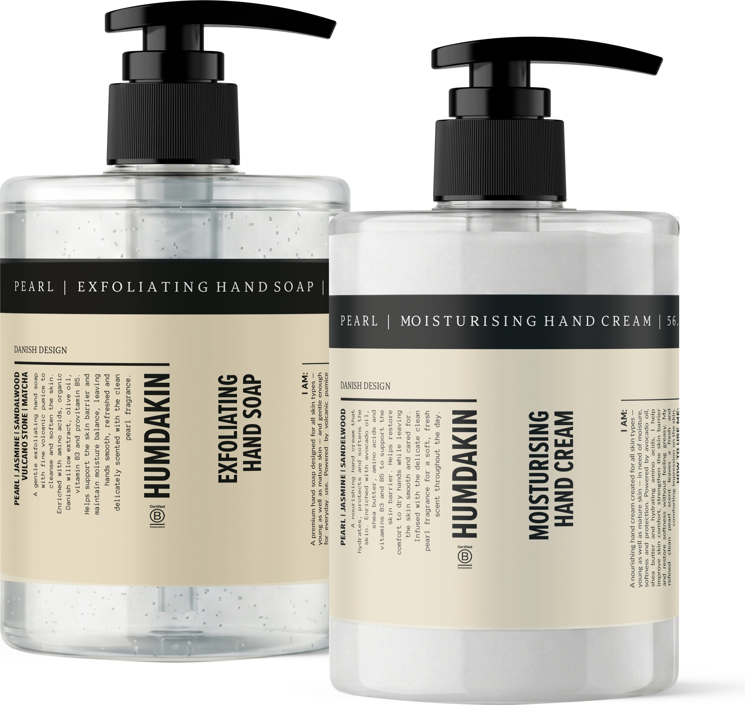 Humdakin Jasmine & Sandelwood Handseife und Handbalsam 2 x 500 ml, 2-teilig