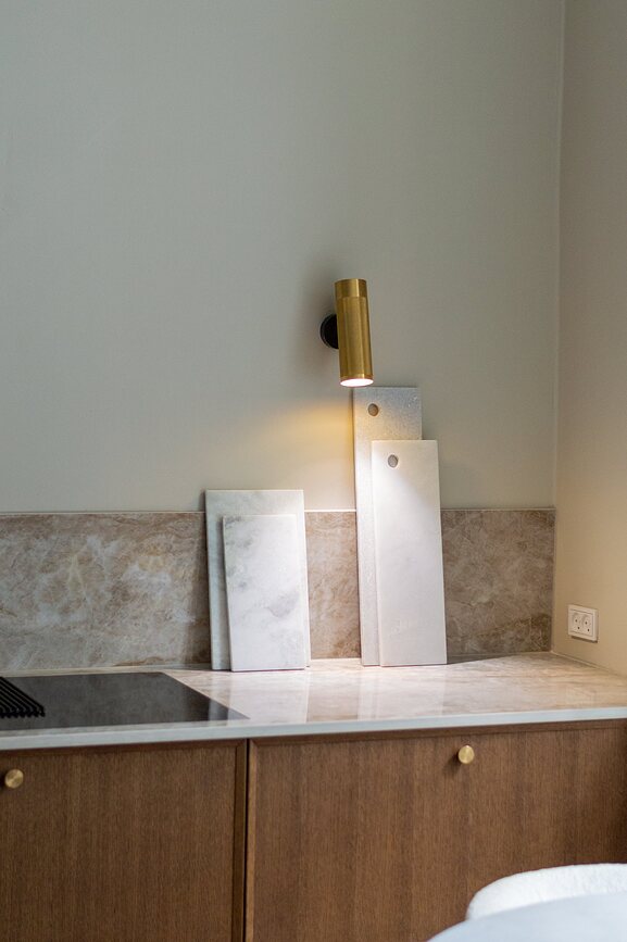 Humdakin Kerteminde Daska za posluživanje mramorna smeđa 14 x 45 cm