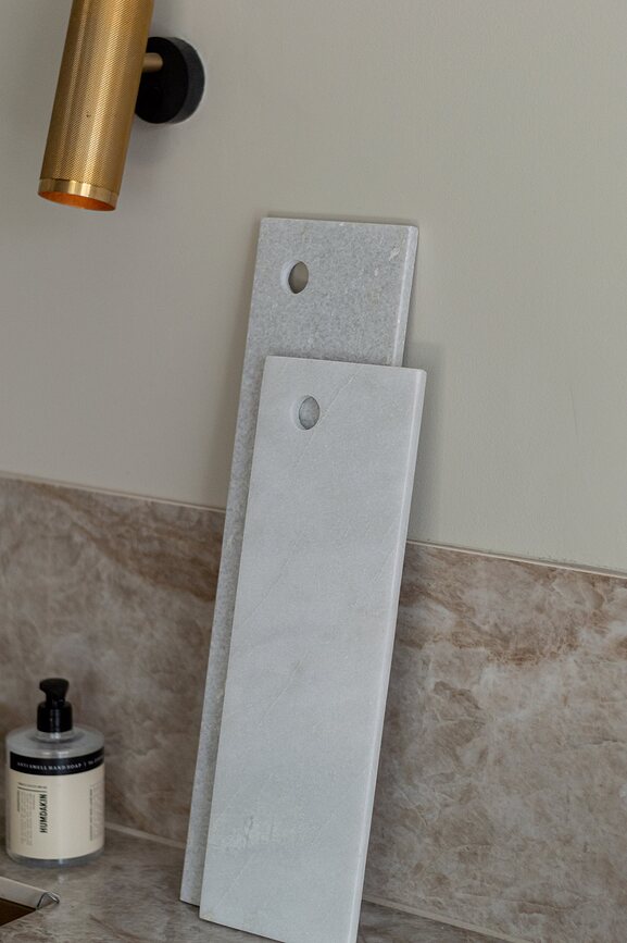 Humdakin Kerteminde Planche de Service en Marbre, 14 x 45 cm, brune