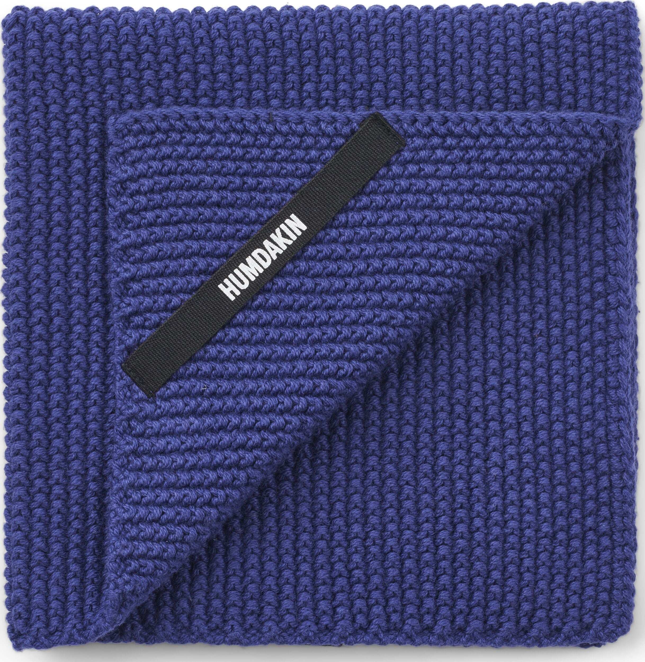 Humdakin Knitted Geschirrtuch 28 x 28 cm marineblau