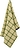 Humdakin Knitted Küchentuch 45 x 70 cm kariert grün