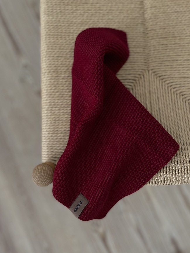 Humdakin Knitted Torchon de Cuisine 28 x 28 cm, mélange beige