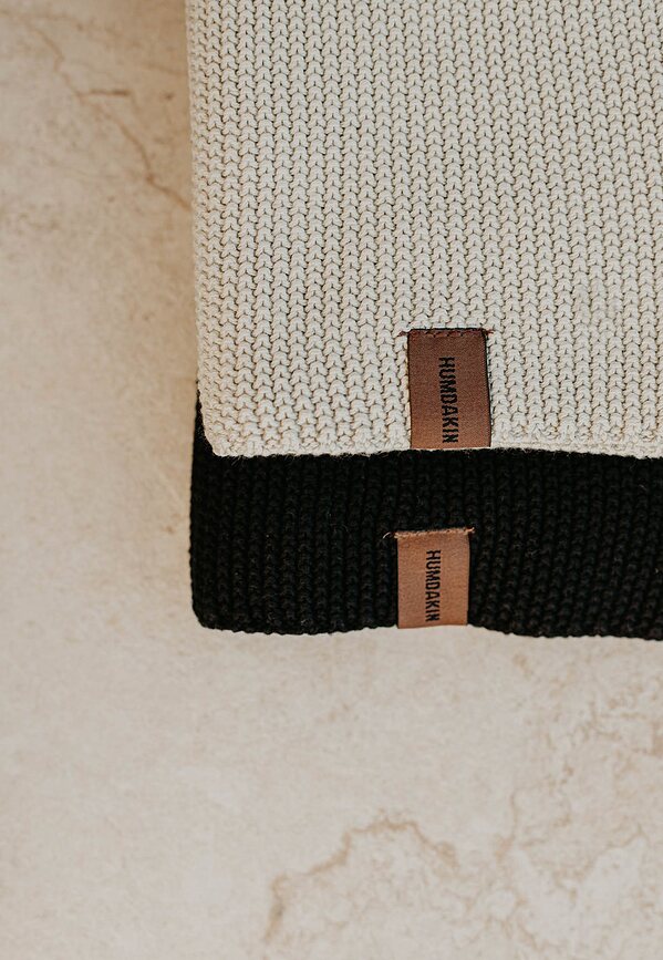Humdakin Knitted Torchon de Cuisine 28 x 28 cm, mélange beige