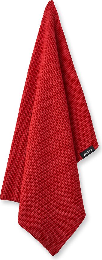 Humdakin Knitted Torchon de Cuisine 45 x 70 cm, rouge intense
