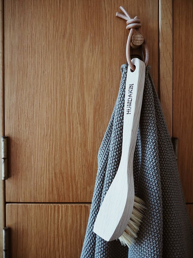 Humdakin Knitted Torchon de Cuisine, 45 x 70 cm, couleur charbon