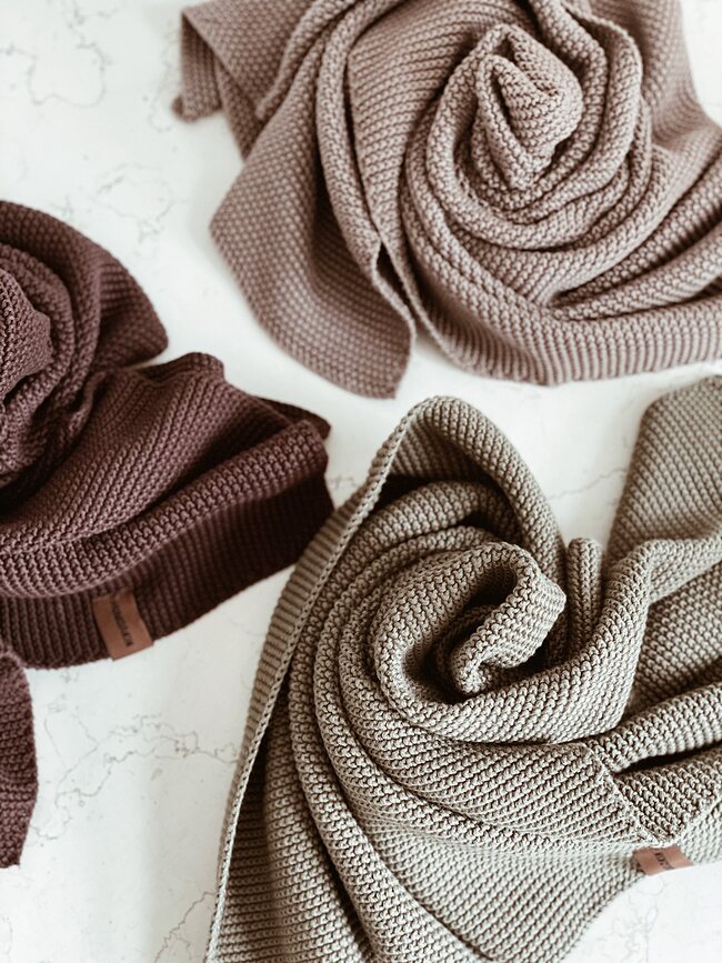 Humdakin Knitted Torchon de Cuisine, 45 x 70 cm, couleur charbon