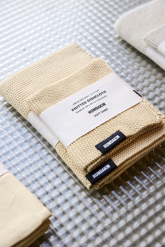 Humdakin Knitted Krpa za posuđe karirana intenzivno crvena 28 x 28 cm